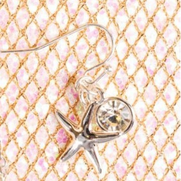 ❤️NWT BOUTIQUE BY THE BAY MULTI-COLOR STARFISH NECKLACE AND EARRING SET - Picture 2 of 3